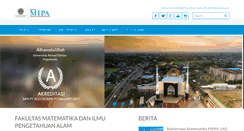 Desktop Screenshot of fmipa.uad.ac.id