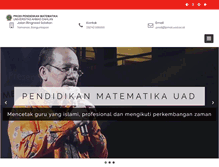Tablet Screenshot of pmat.uad.ac.id