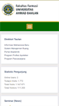 Mobile Screenshot of ffarmasi.uad.ac.id