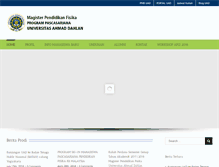 Tablet Screenshot of pasca-pfisika.uad.ac.id