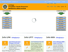 Tablet Screenshot of lpm.uad.ac.id