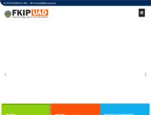 Tablet Screenshot of fkip.uad.ac.id